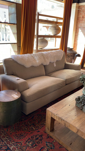 Taupe Down-Blend Sofa