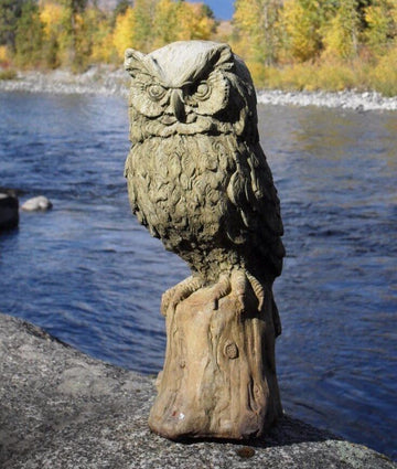 Owl Greenman Stone Garden Statue