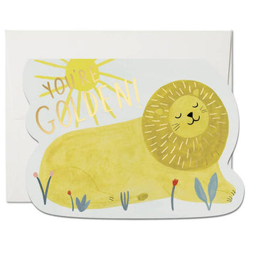 Golden Lion Greeting Card