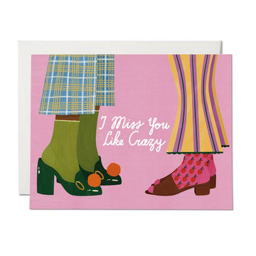Crazy Socks Greeting Card