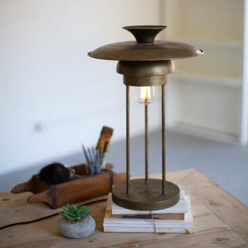 Dark Gold Metal Table Lamp