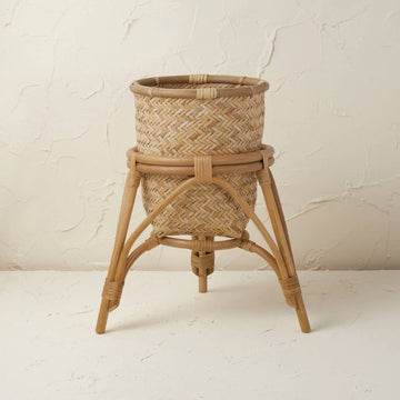 Natural Rattan Plant Stand