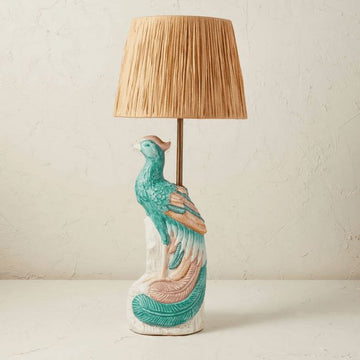 Peacock Opalhouse Table Lamp, 40