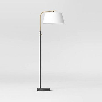Black & Brass Modern Floor Lamp