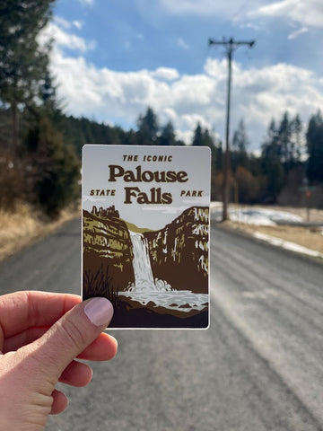 Palouse Falls Kestrel Country Sticker