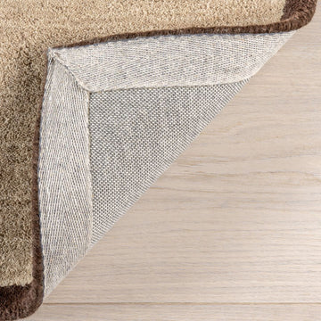 9x12 Beige/Brown nuLoom Wool Rug
