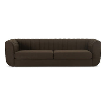 Brown Velvet Moe's Home Sofa