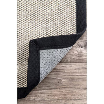 9x12 Black/Sisal nuLoom Rug
