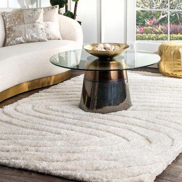 5x8 Ivory nuLoom Shag Rug