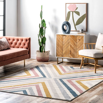 6'7 x 9' Pastel nuLoom Rug, 205