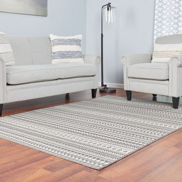 8' Square Grey nuLoom Outdoor Rug