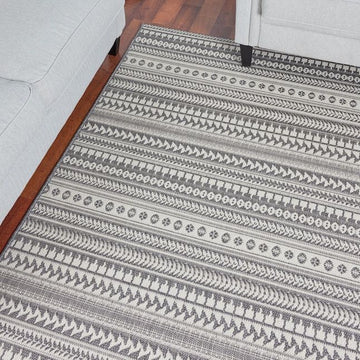 8' Square Grey nuLoom Outdoor Rug