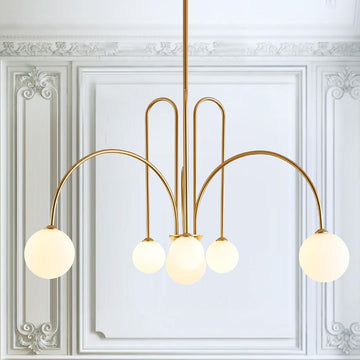 Brass Sputnik Modern Chandelier