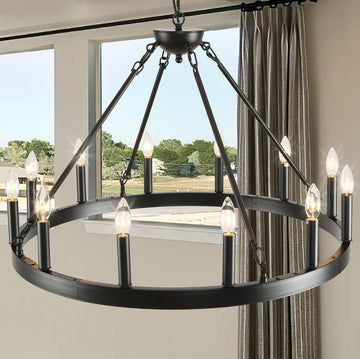 Black Farmhouse Chandelier