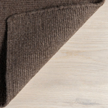 5x8 Brown  Wool Rug