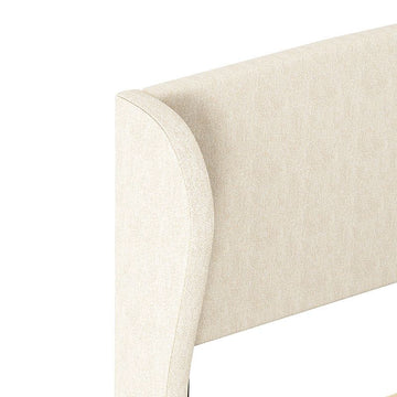 Beige Farmhouse King-Sized Bed