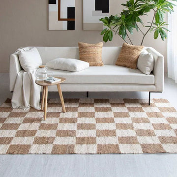 8x10 Check Anji Mountain Jute Rug