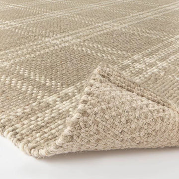 9x12 Tan Plaid Studio McGee x Target Wool Rug