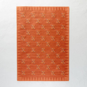 7x10 Rust Boho Rug