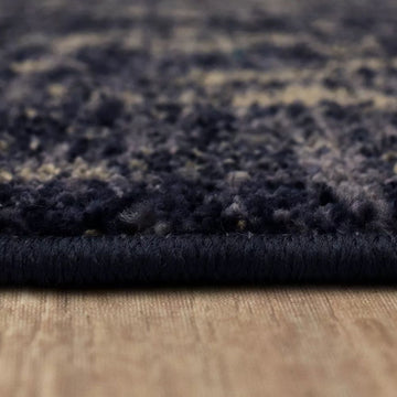 7x10 Navy Transitional Rug