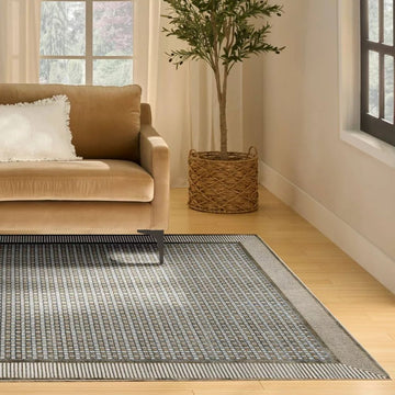 8x10 Blue/Yellow Nourison Rug