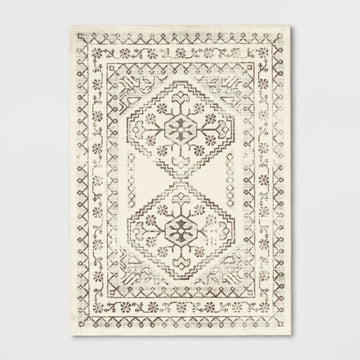 7x10 Ivory Modern Rug