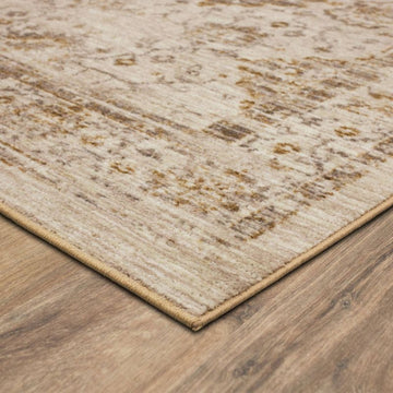 7x10 Tan Modern Rug