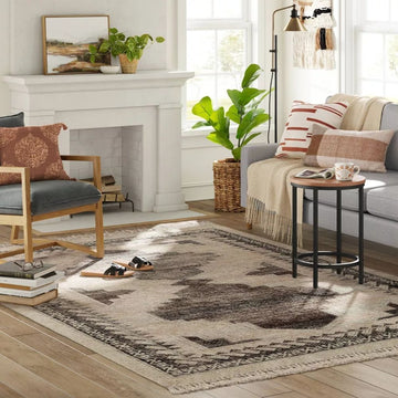 7x10 Tan Transitional Rug