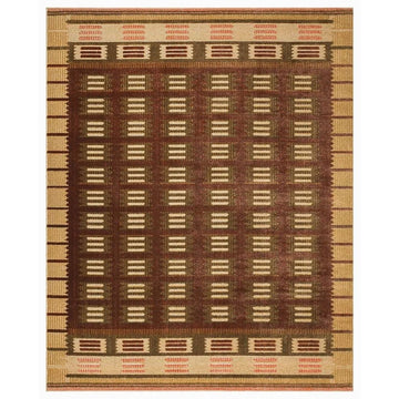 8x10 Rust/Tan Nourison Rug