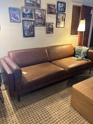 Natural Dania Leather Sofa