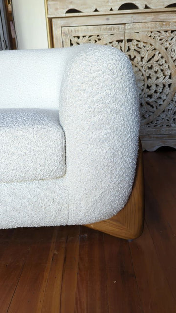 Ivory Sherpa Jennifer Taylor Home Sofa