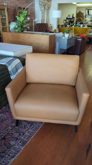 Tan Mid-Century Style Armchair