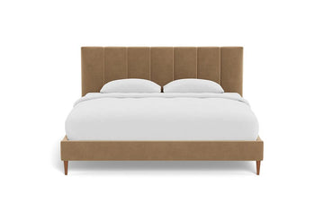 Chestnut Velvet Interior Define King-Sized Bed