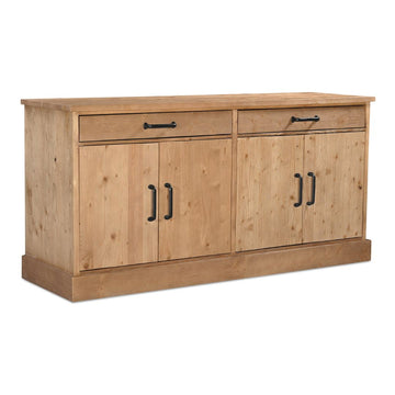 Honey Pine Moe's Home Sideboard