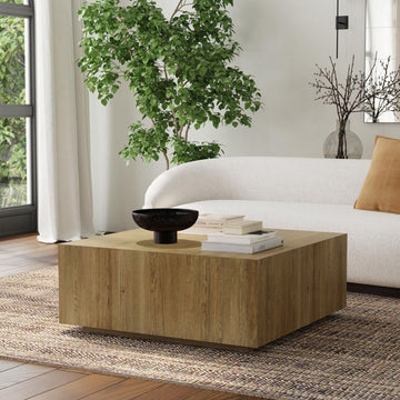 Lt Wood Modern Coffee Table