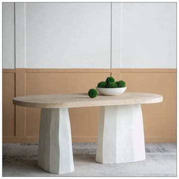 White/Magnesia Modern Dining Table
