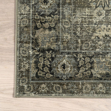 5x8 Grey Green nuLoom Washable Rug