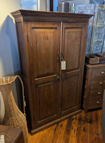 Wood 2-Door Farmhouse Cabinet