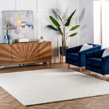9x12 Ivory nuLoom Wool Rug