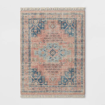 5x7 Rust Traditional Rug