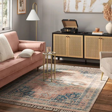 5x7 Rust Traditional Rug