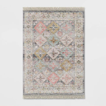 5x7 Lt Pink Multi Transitional Rug