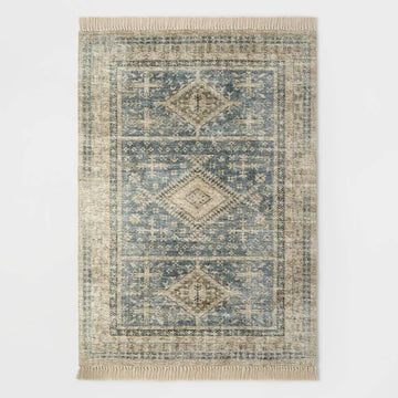 5x7 Green Transitional Rug