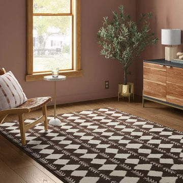 5x7 Brown Modern Shag Rug