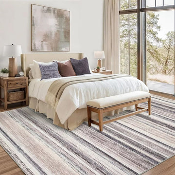10x13 Grey Modern Washable Rug