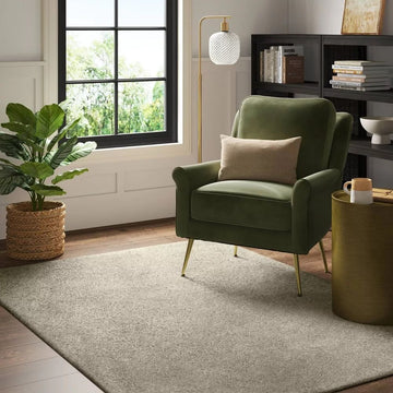 5x7 Tan Modern Shag Rug