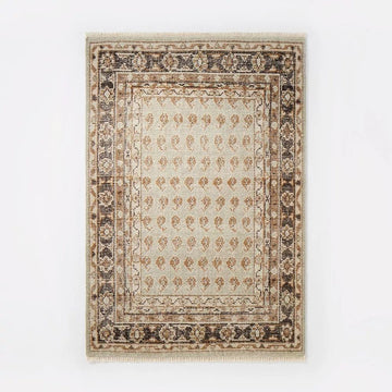 5x7 Tan Persian Wool Rug
