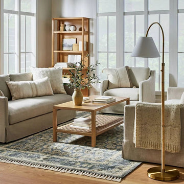 5x7 Blue Transitional Rug