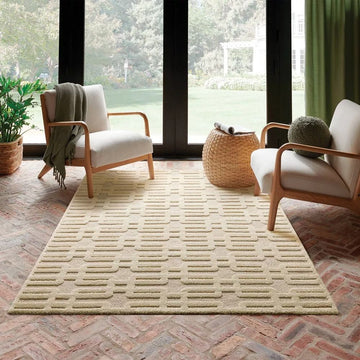 5x7 Ivory Modern Shag Rug
