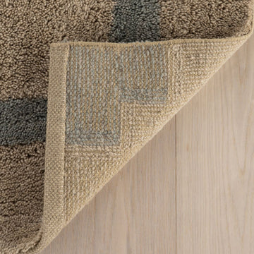 9x12 Tan/Lt Blue nuLoom Shag Rug